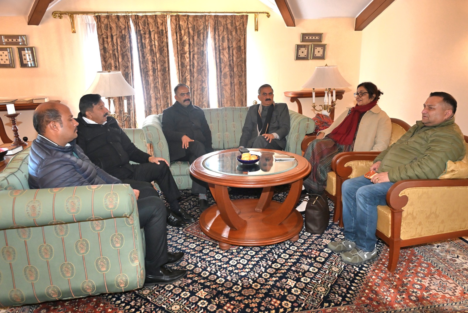 Chief Minister Thakur Sukhvinder Singh Sukhu met Member of Parliament and Incharge of Himachal Pradesh Congress Party Affairs Rajni Patil